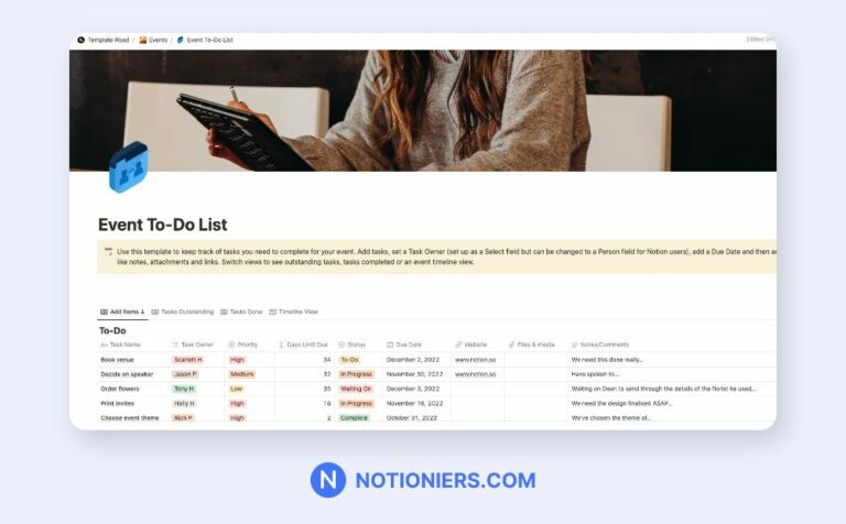 Best Notion To Do List Templates Notioniers