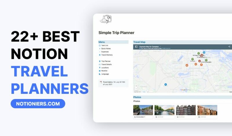 22+ Best Notion Travel Planners [2024]