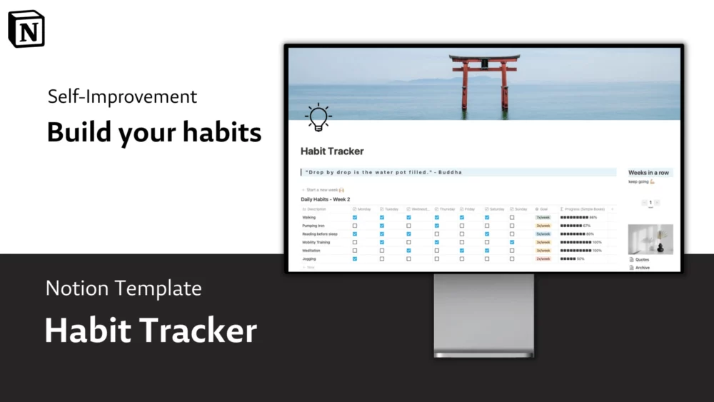 Featured image of DennisWi Notion Habit Tracker