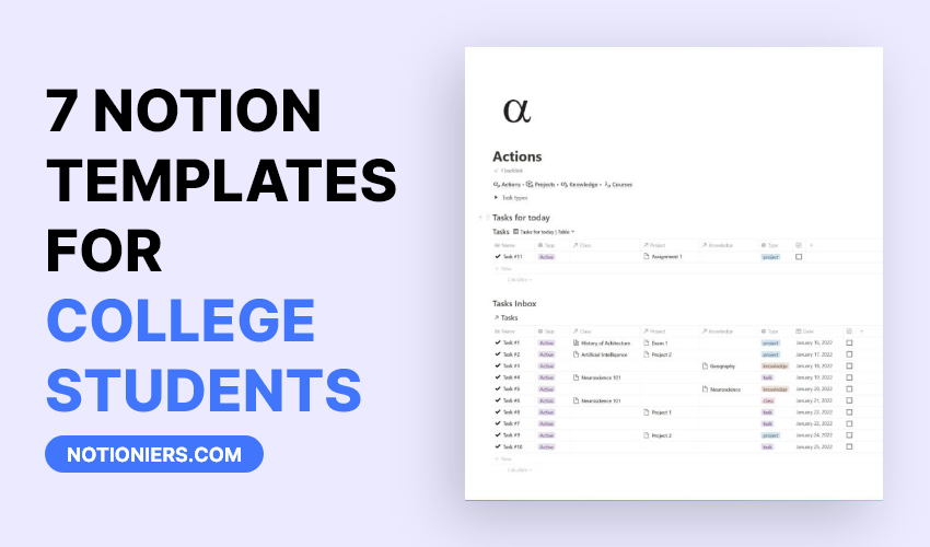 35+ Best Notion Templates for Students [2024]