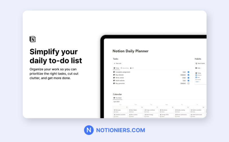 Notion Daily planner Featured image 