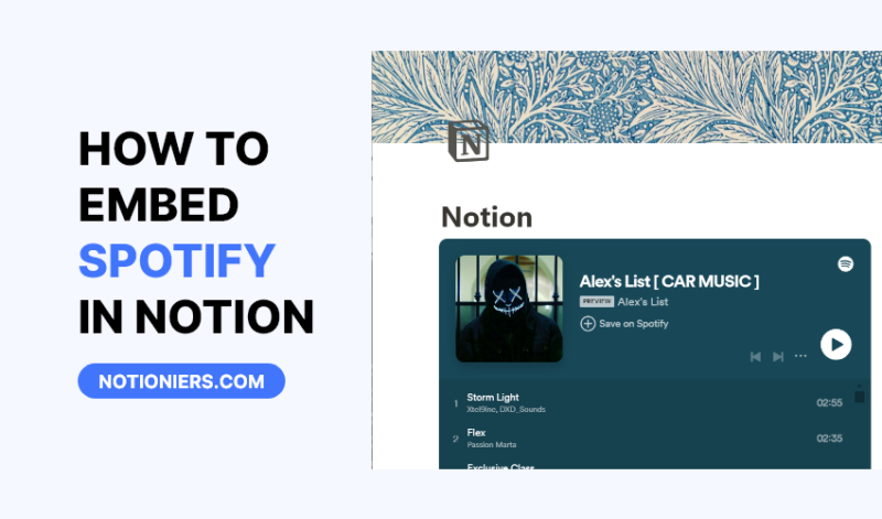 How to Easily Embed Spotify in Notion [2024]