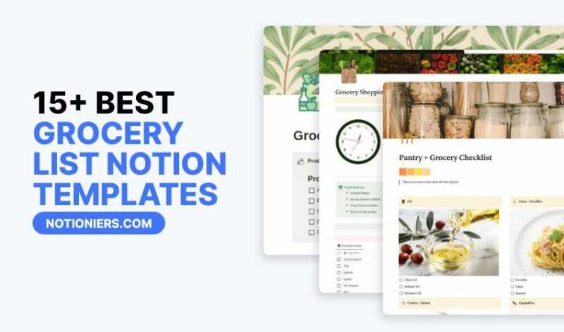 15+ Best Grocery List Templates [2024]