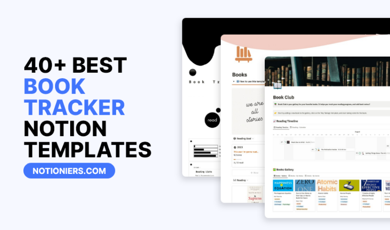 40+ Best Book Tracker Notion Templates