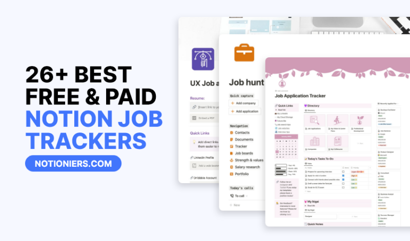 26+ Best Free & Paid Notion Job Trackers [2024]