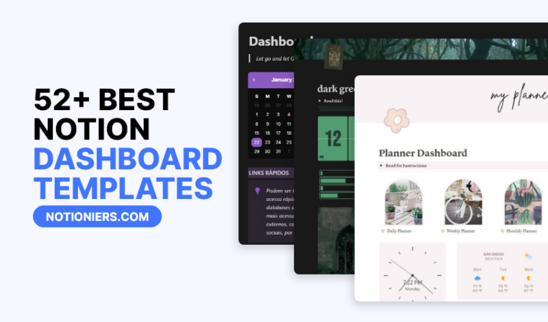 52+ Best Notion Dashboard Templates [2024]