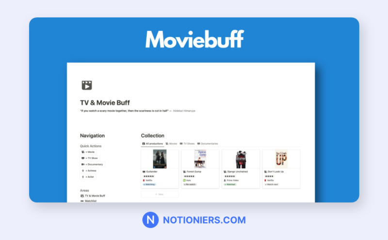 moviebuff movie tracker notion template featured image